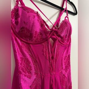 Victoria's Secret Pink Lace Lingerie corset top
